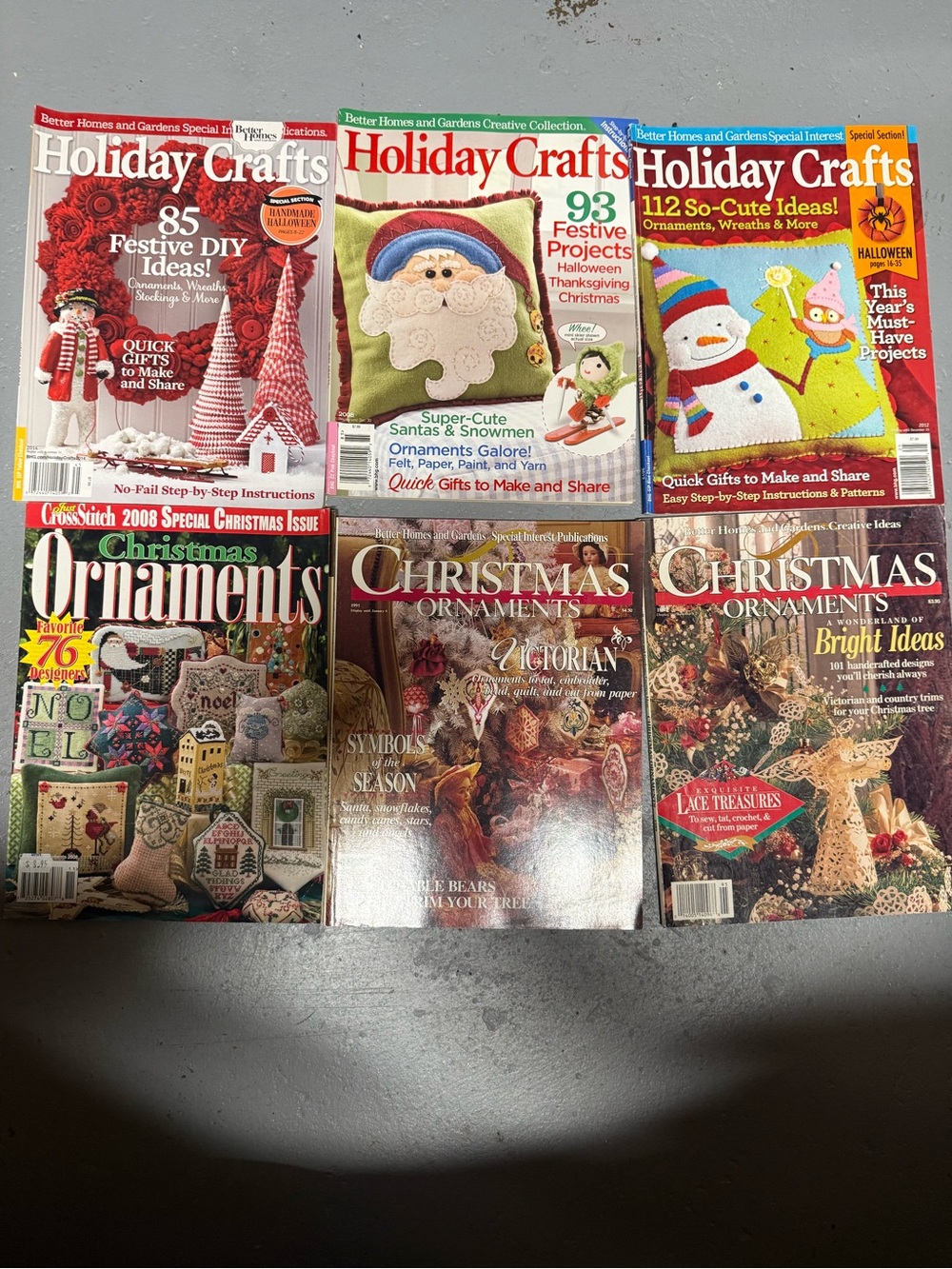 Homes & Gardens Santa Claus 1991 1994 1995 1996 Victorian Patterns